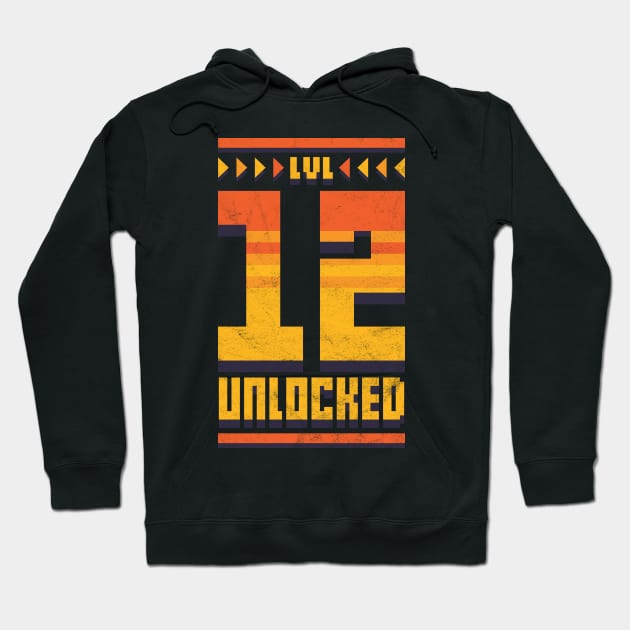 Level Up 12 Birthday Game Hoodie by avshirtnation